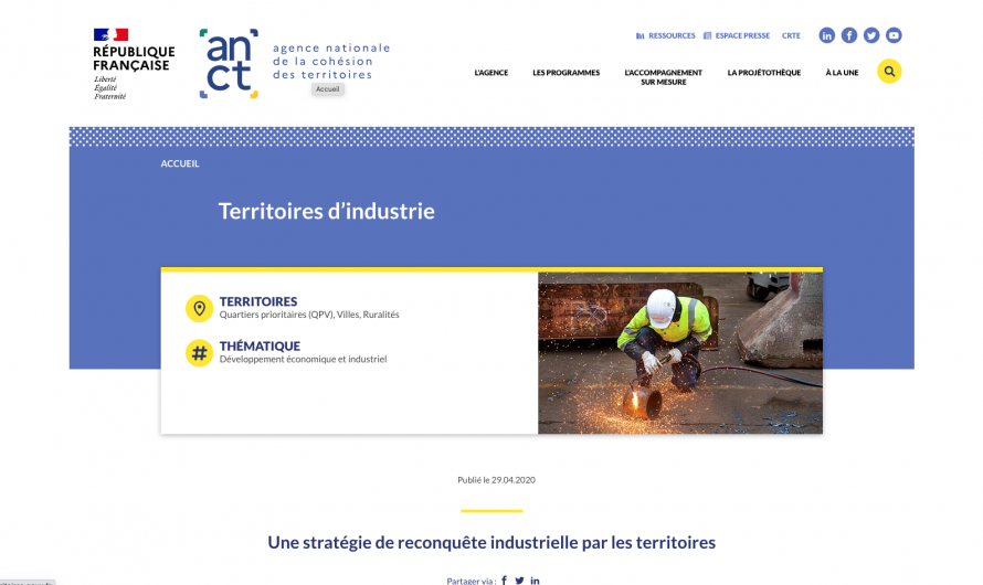 Rencontre avec M. Gueusquin de Territoires d&rsquo;industrie