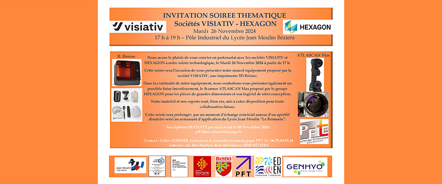 Soirée thématique PFT34 MEC@INNOV – Semaine de l’Industrie